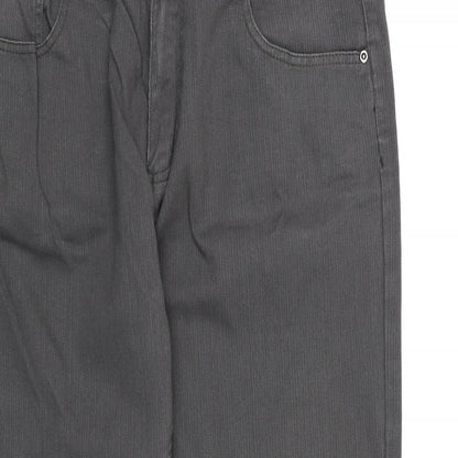 TU Mens Grey Striped  Trousers   L28 in