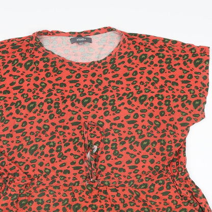 Womens UK Size 20 Studio Red Basic T-Shirt