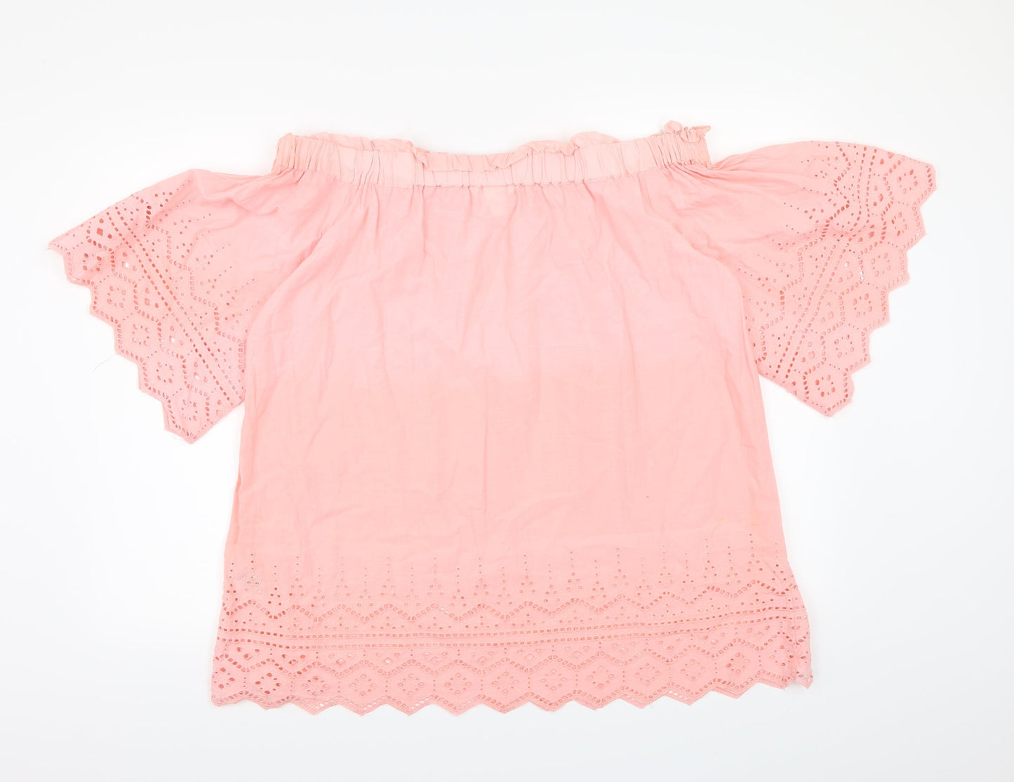 Womens UK Size 16 H&M Pink Basic Blouse
