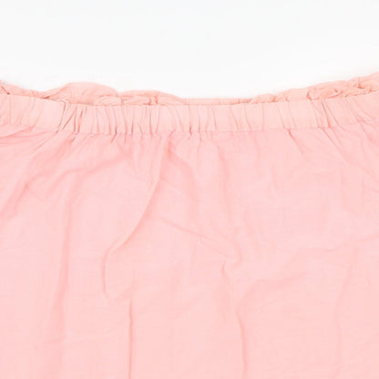 Womens UK Size 16 H&M Pink Basic Blouse