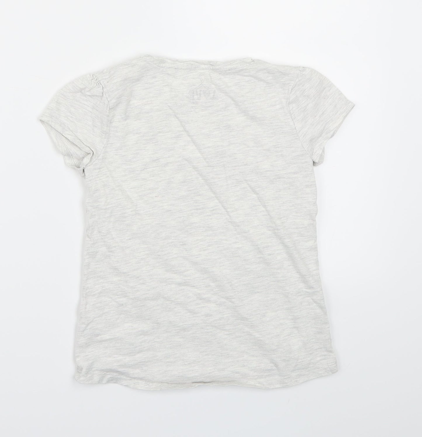F&F Girls Grey   Basic T-Shirt Size 9-10 Years