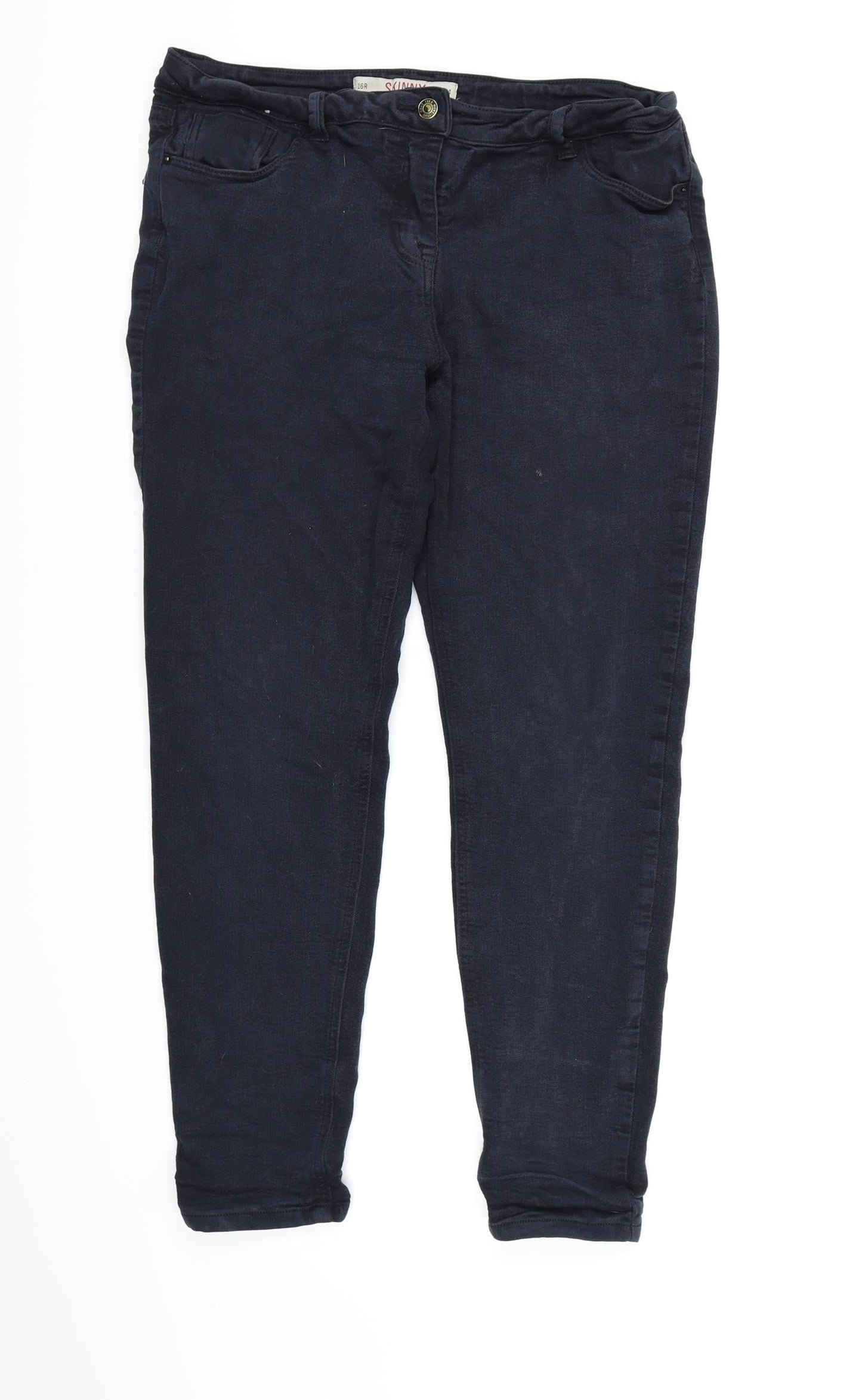 NEXT Womens Blue  Denim Skinny Jeans Size 16 L26 in