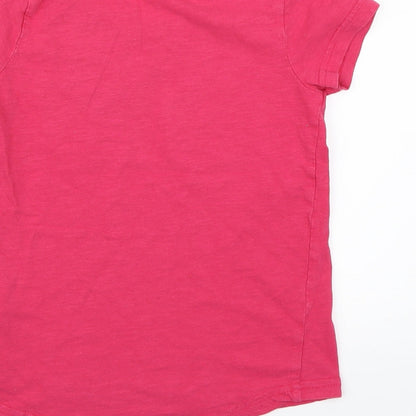 Lily & Dan Girls Pink   Basic T-Shirt Size 7-8 Years