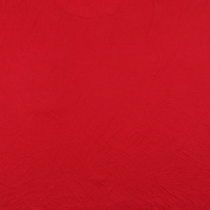 Womens UK Size 20 Studio Red Basic T-Shirt