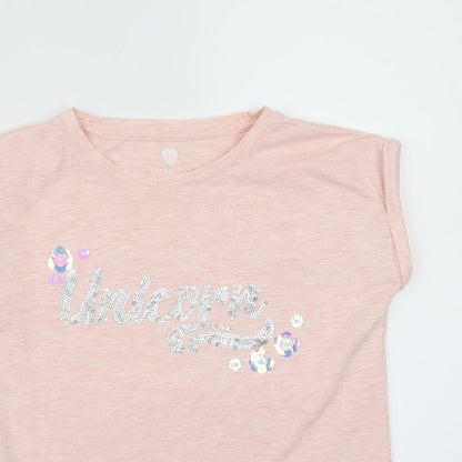F&F Girls Pink   Basic T-Shirt Size 9-10 Years