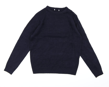 TU Mens Blue  Knit Pullover Jumper Size M