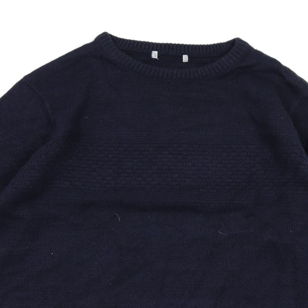 TU Mens Blue  Knit Pullover Jumper Size M