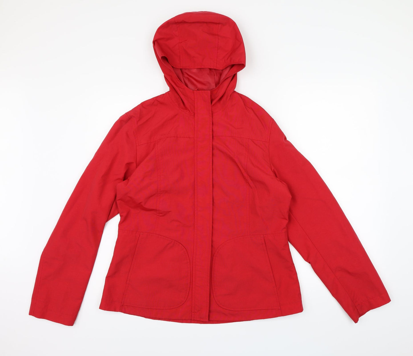 Womens UK Size M H&M Red Rain Coat