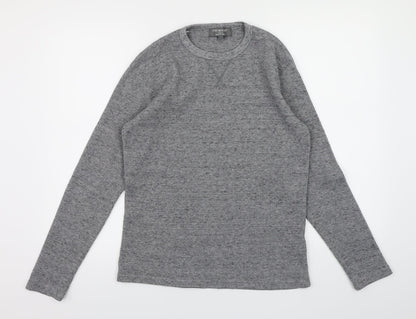 Primark Mens Grey  Knit Pullover Jumper Size S