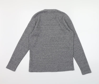 Primark Mens Grey  Knit Pullover Jumper Size S