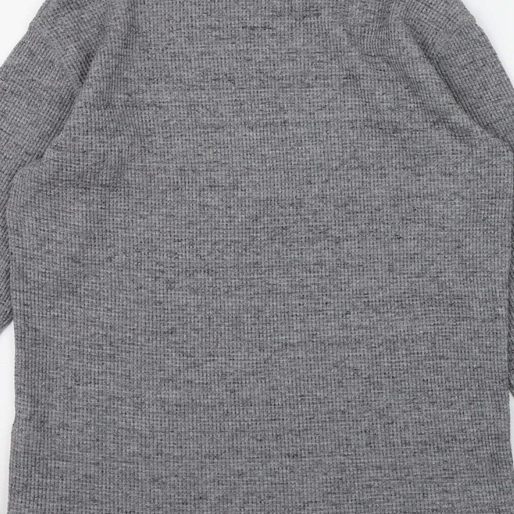 Primark Mens Grey  Knit Pullover Jumper Size S