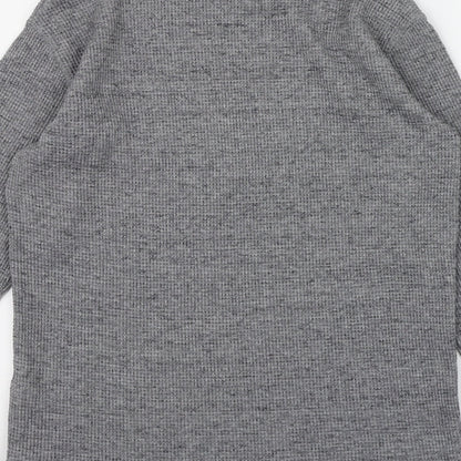 Primark Mens Grey  Knit Pullover Jumper Size S