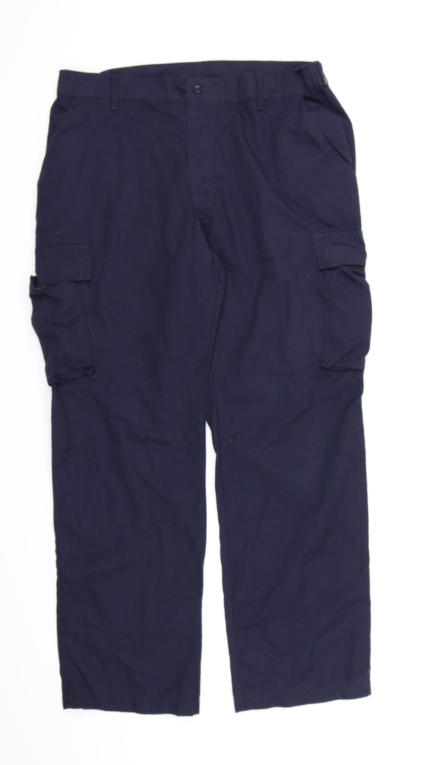 Alsico Mens Blue  Canvas Cargo Trousers  L30 in