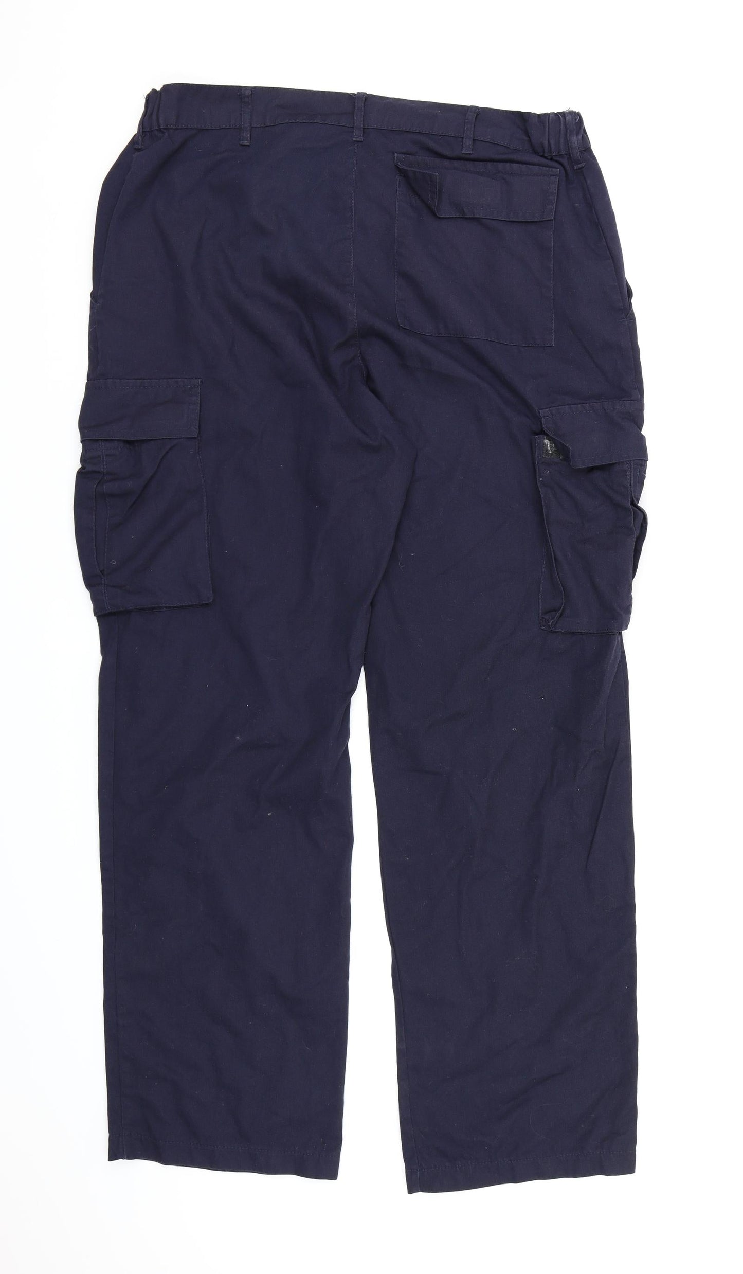 Alsico Mens Blue  Canvas Cargo Trousers  L30 in