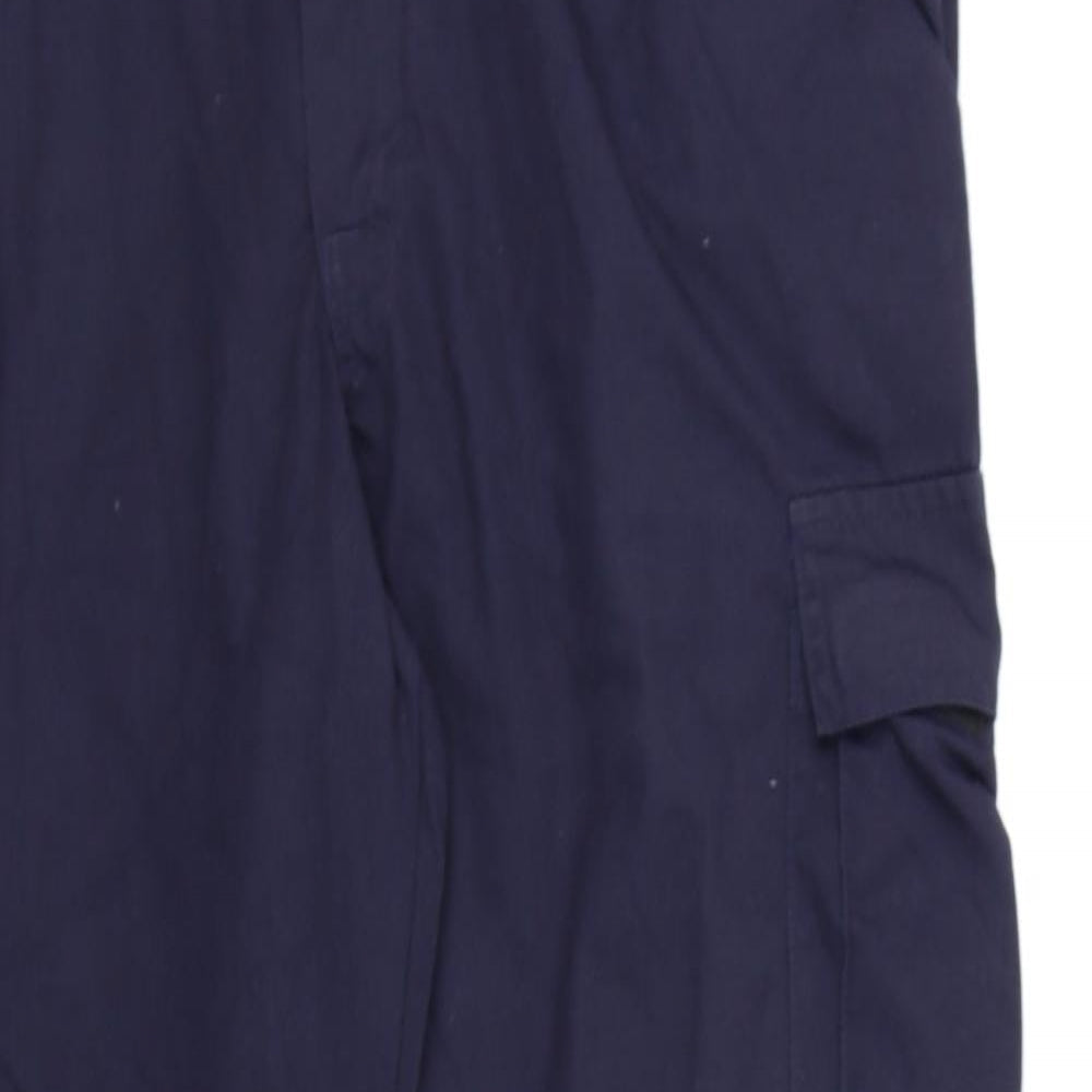 Alsico Mens Blue  Canvas Cargo Trousers  L30 in