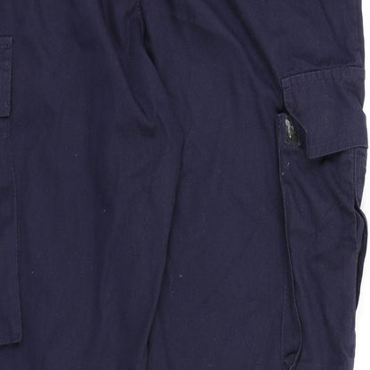 Alsico Mens Blue  Canvas Cargo Trousers  L30 in