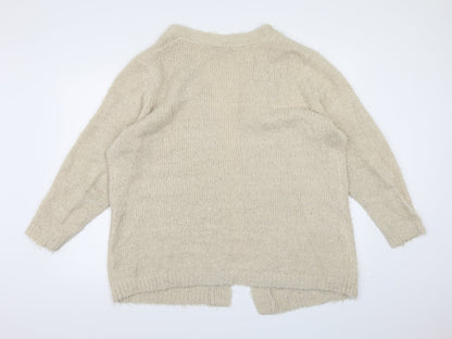 Brave Soul Womens Beige  Knit Cardigan Jumper Size 20