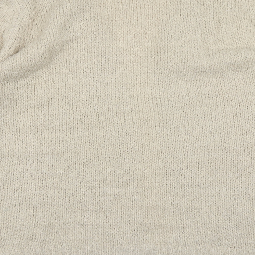 Brave Soul Womens Beige  Knit Cardigan Jumper Size 20