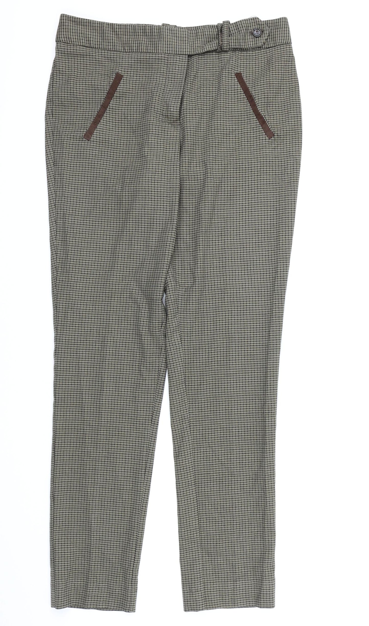Womens UK Size 10 NEXT Regular Fit  Brown Trousers