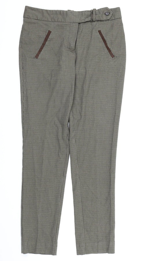 Womens UK Size 10 NEXT Regular Fit  Brown Trousers