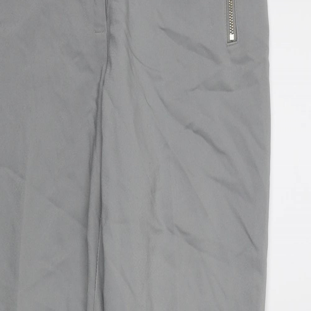Papaya Womens Grey   Trousers  Size 10 L27 in