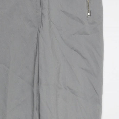 Papaya Womens Grey   Trousers  Size 10 L27 in