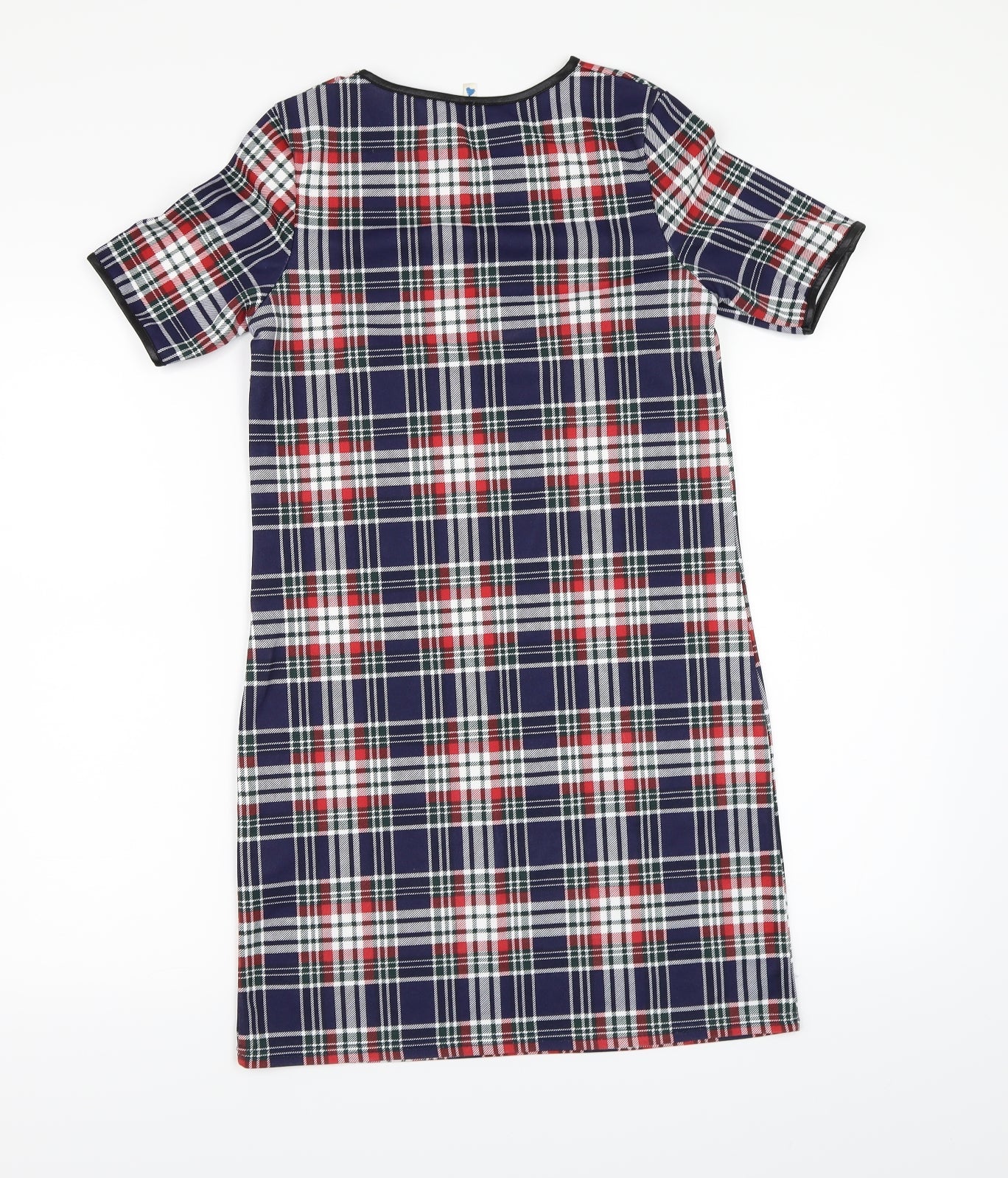 Blue Vanilla Womens Black Check  T-Shirt Dress  Size XS