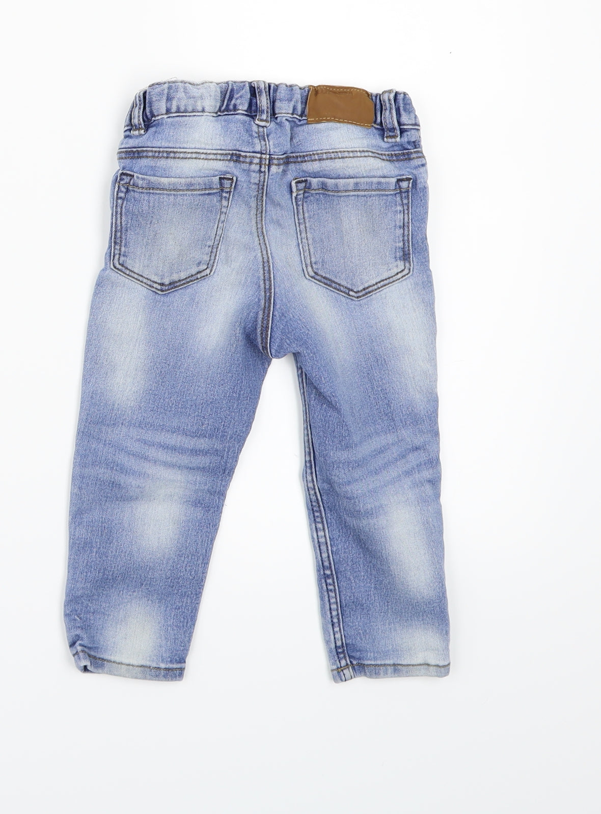 H&M Boys Blue  Denim Cargo Jeans Size 12 Months