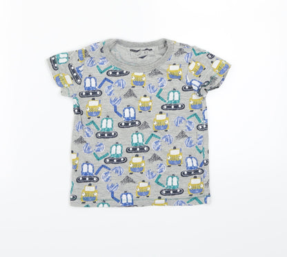 NEXT Boys Grey   Basic T-Shirt Size 12-18 Months