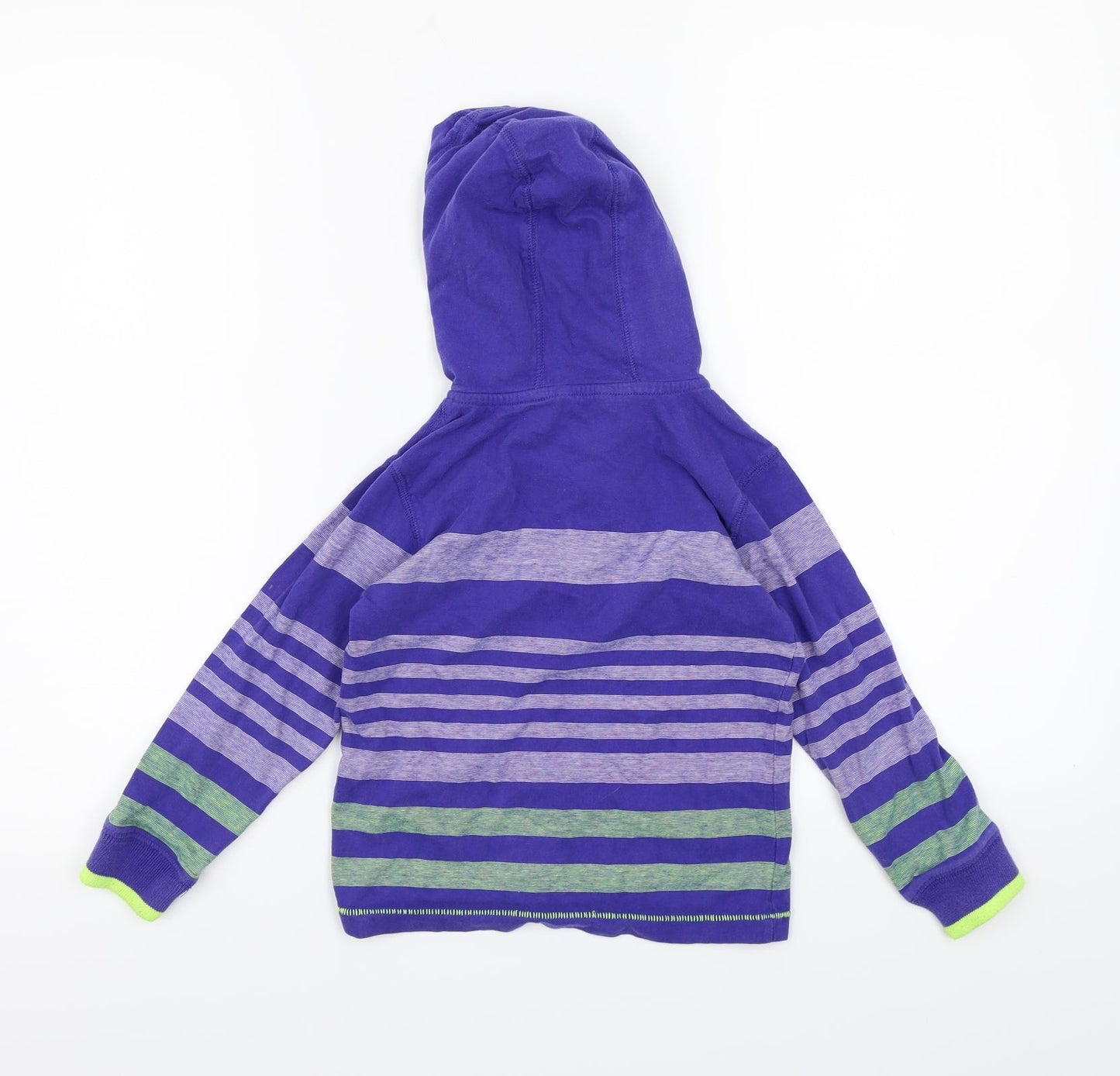 George Boys Blue Striped  Pullover Hoodie Size 4-5 Years