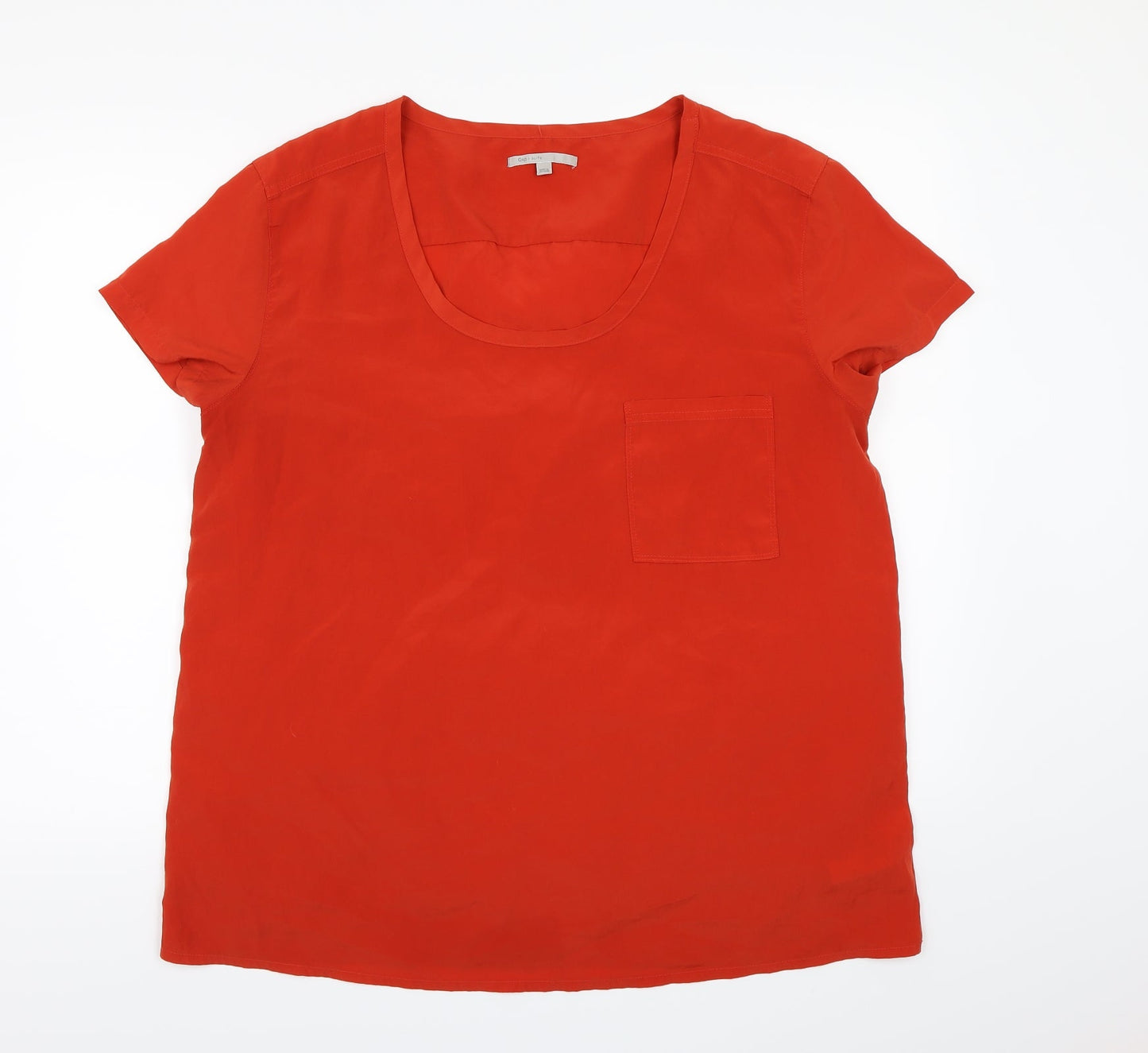 Womens UK Size XL Gap Orange Basic Blouse