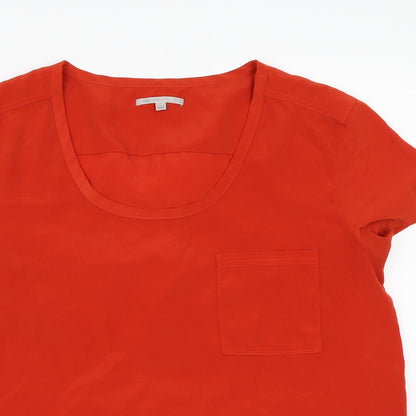 Womens UK Size XL Gap Orange Basic Blouse