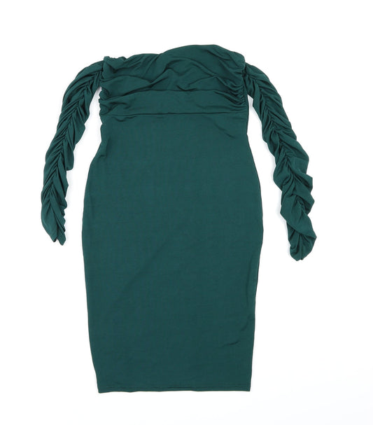 PRETTYLITTLETHING Womens Green   Bodycon  Size 8