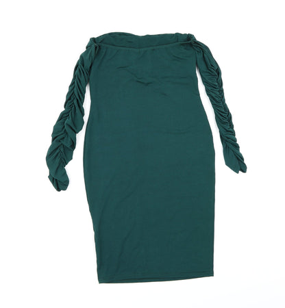 PRETTYLITTLETHING Womens Green   Bodycon  Size 8