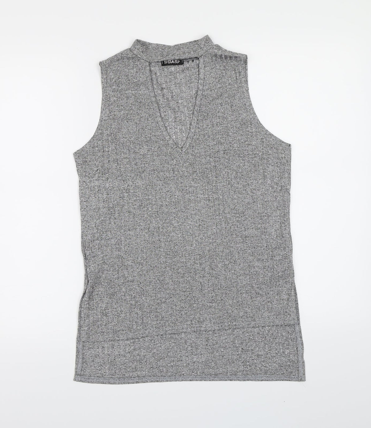 Out Of Gas Womens Grey   Basic Blouse Size 8