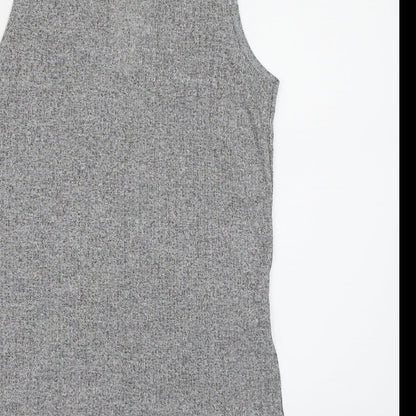 Out Of Gas Womens Grey   Basic Blouse Size 8