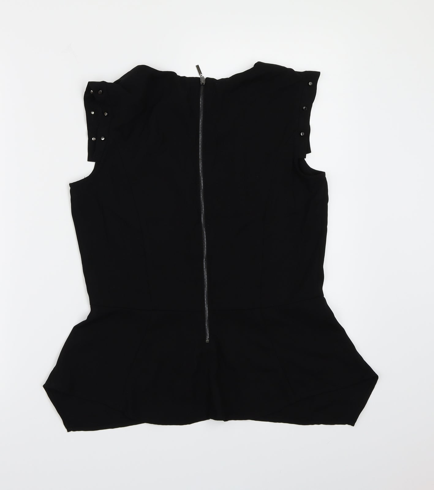 Womens UK Size 10 H&M Black Basic Blouse