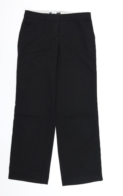 Womens UK Size 8 NEXT Regular Fit Dress Pants Black Trousers