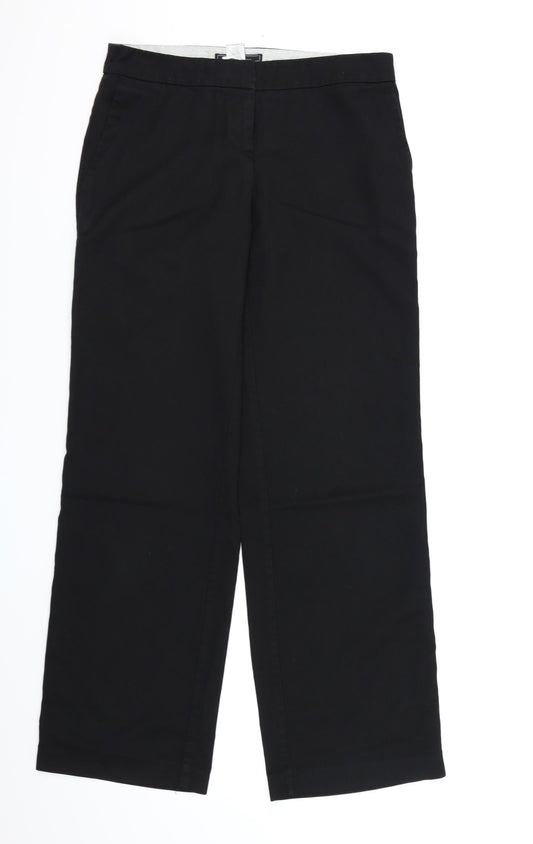 Womens UK Size 8 NEXT Regular Fit Dress Pants Black Trousers