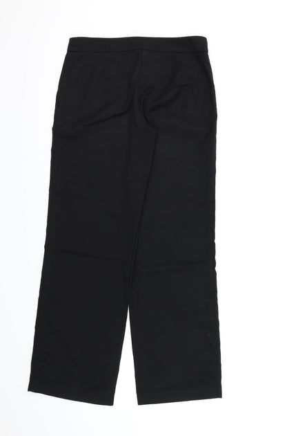 Womens UK Size 8 NEXT Regular Fit Dress Pants Black Trousers