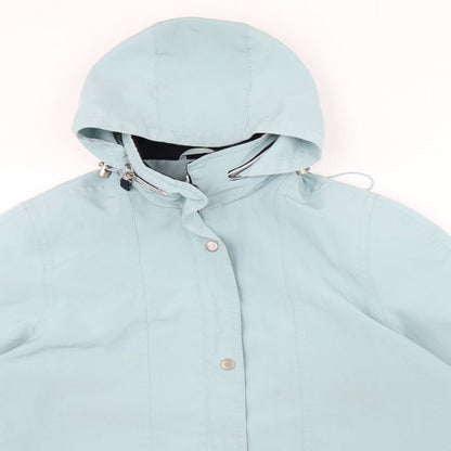 Womens UK Size 16 Preworn Blue Overcoat