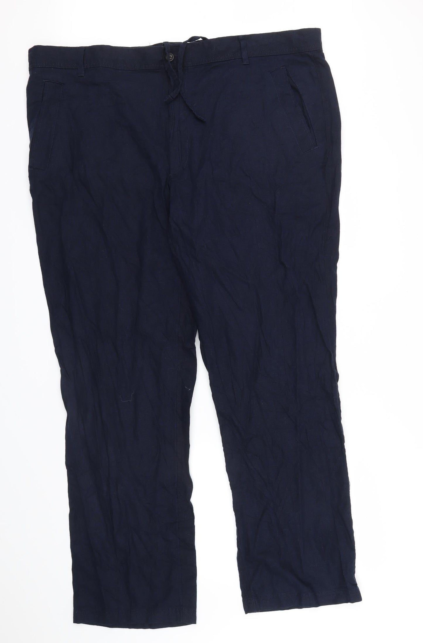 M&S Womens Blue   Trousers  Size 46 L31 in