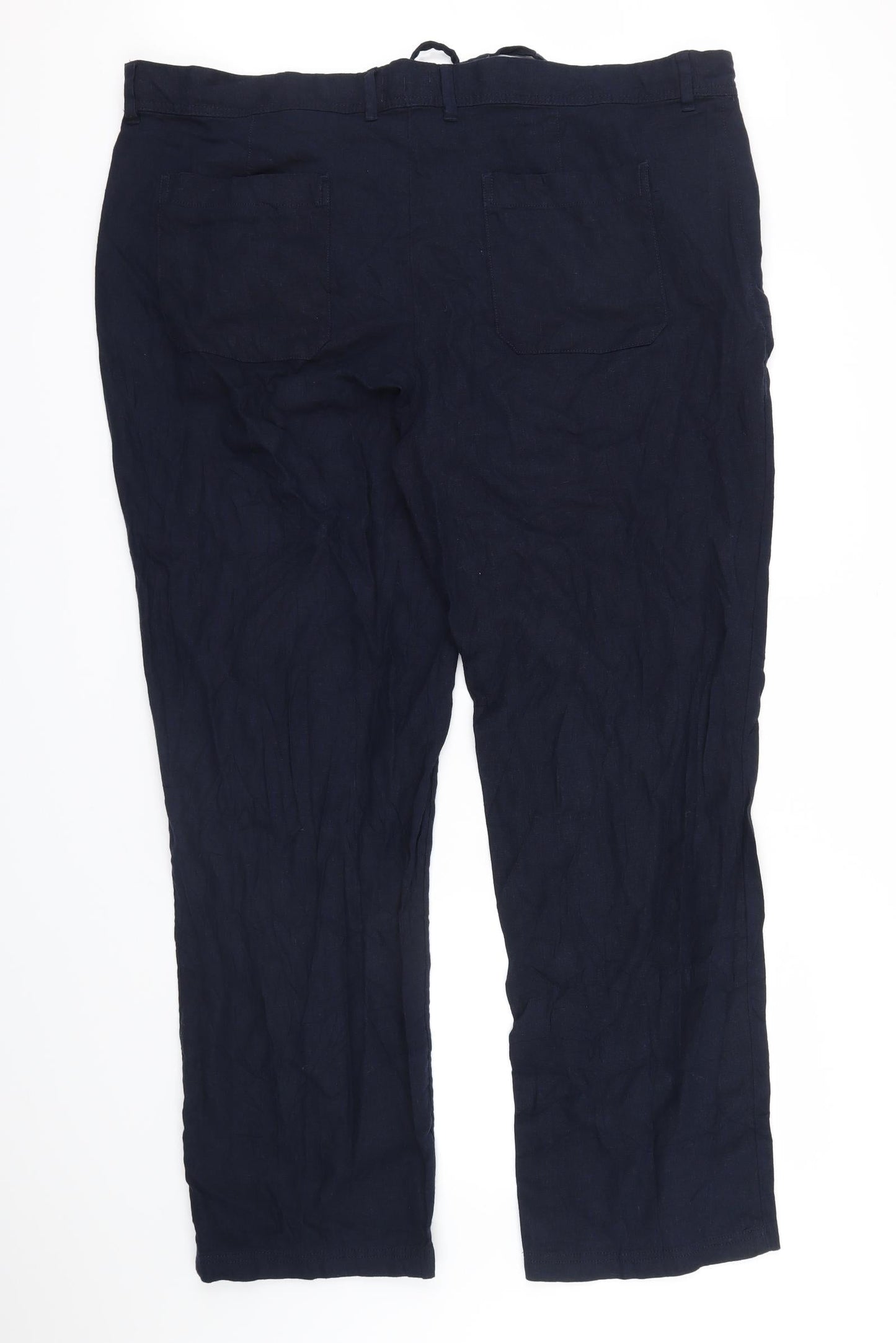 M&S Womens Blue   Trousers  Size 46 L31 in