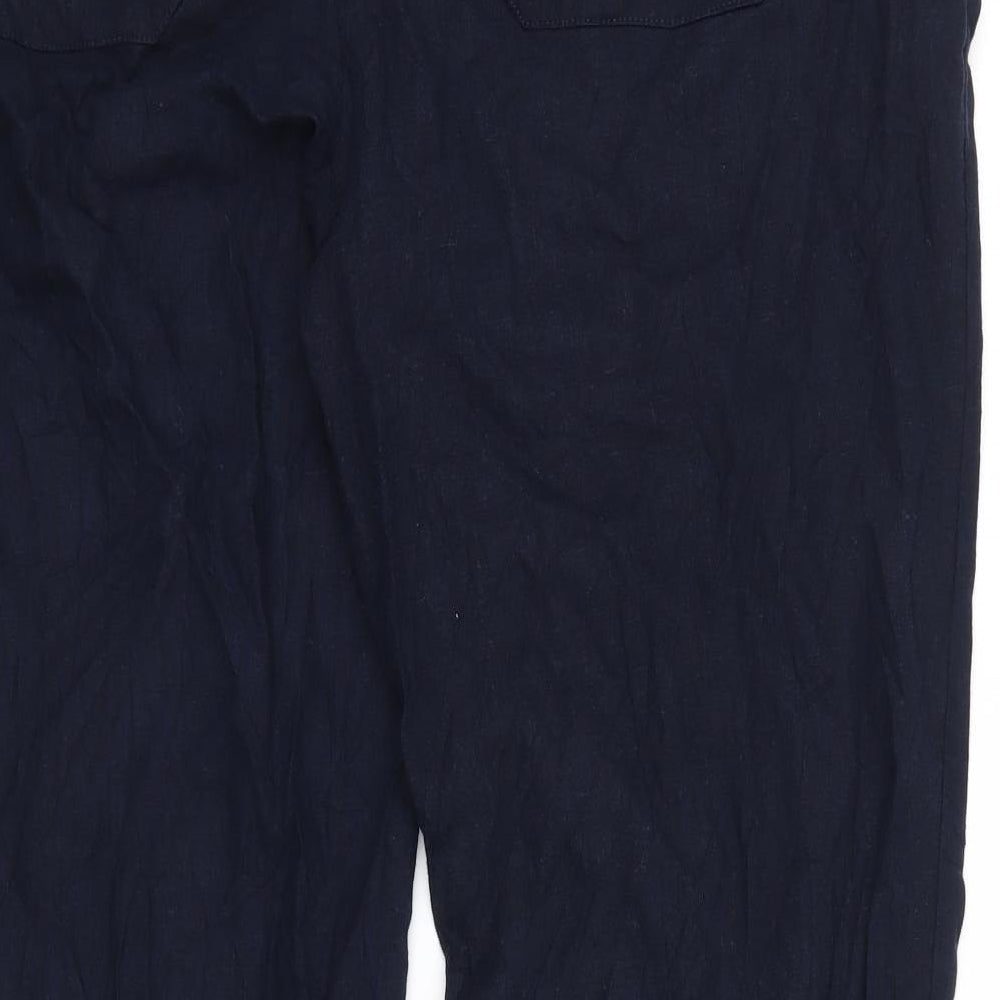 M&S Womens Blue   Trousers  Size 46 L31 in