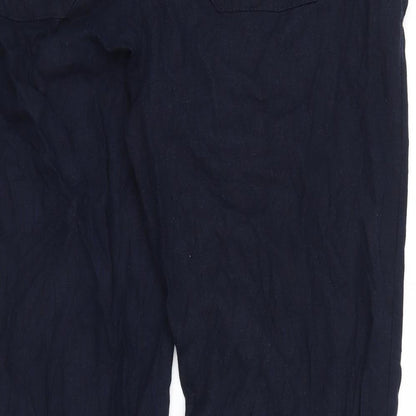 M&S Womens Blue   Trousers  Size 46 L31 in