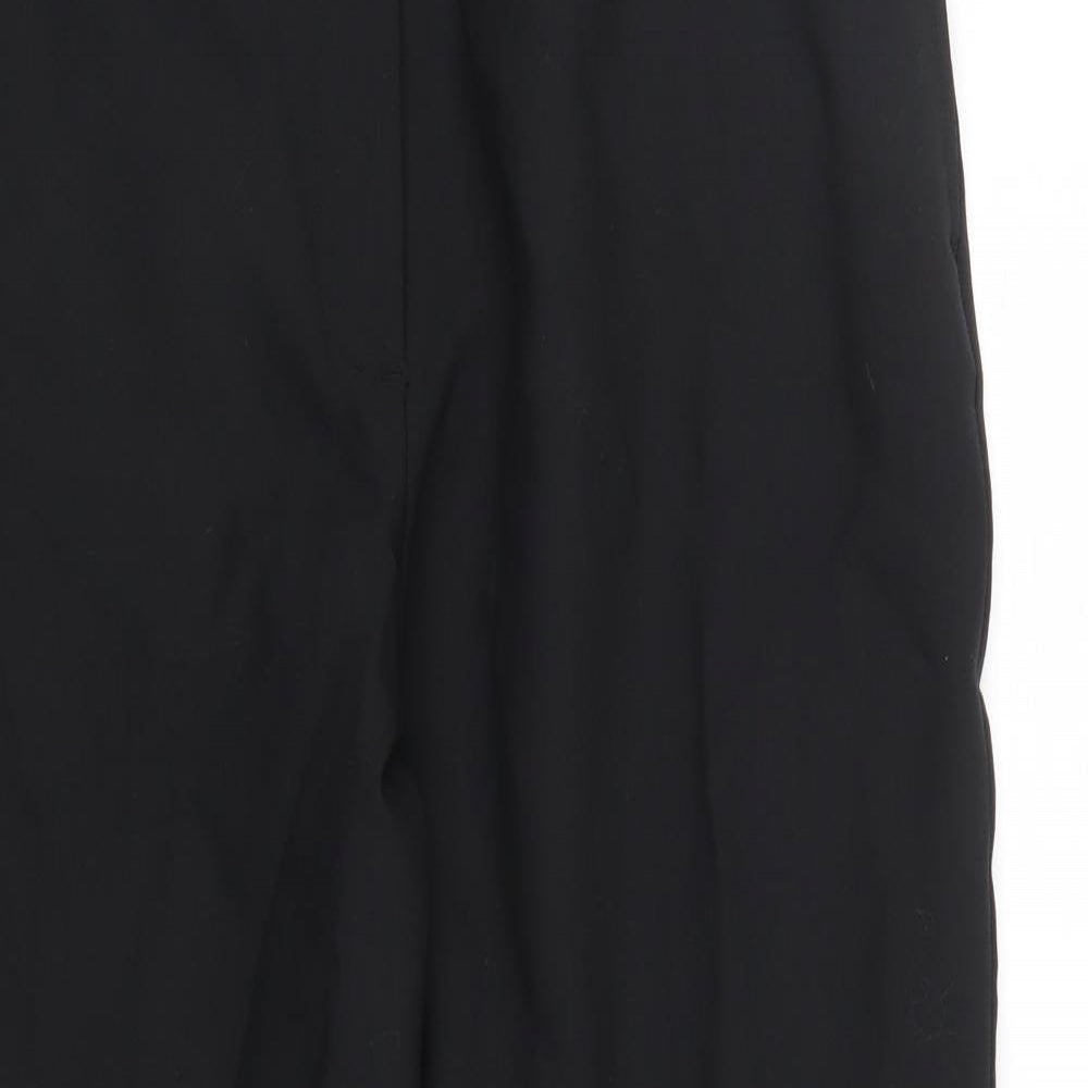 Womens UK Size 16 M&S Regular Fit Dress Pants Black Trousers