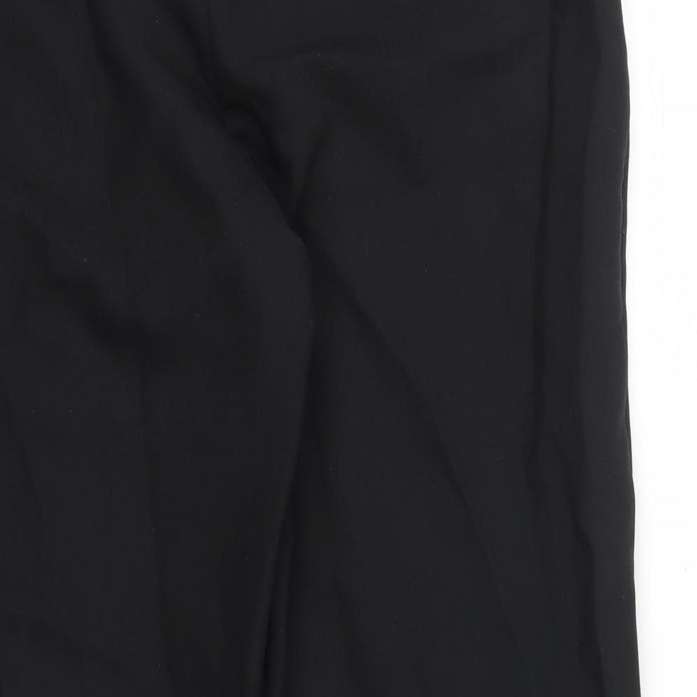 Womens UK Size 16 M&S Regular Fit Dress Pants Black Trousers