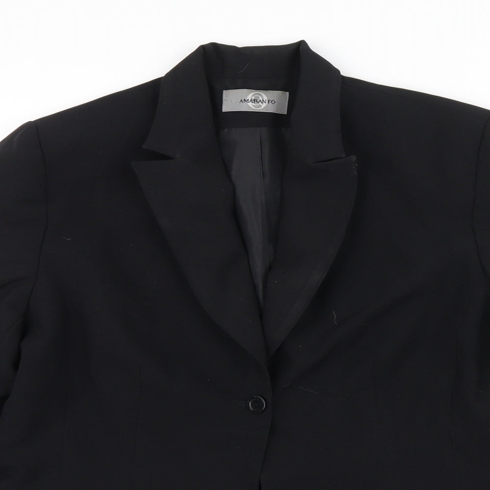 Womens UK Size 14 AMARANTO Black Jacket