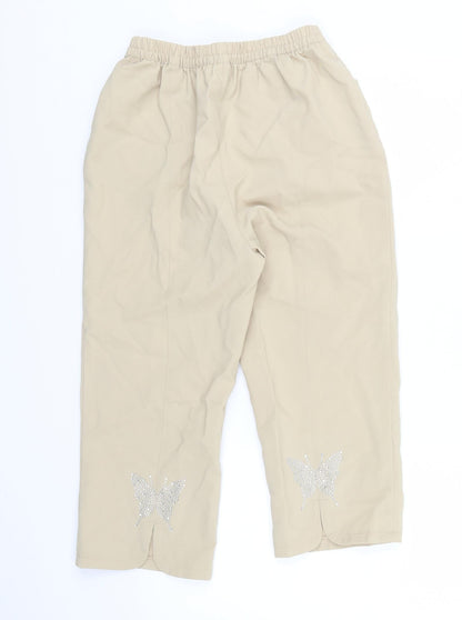 Preworn Womens Beige   Cropped Trousers Size 12 L20 in