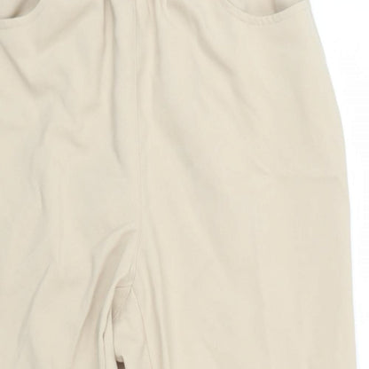 Preworn Womens Beige   Cropped Trousers Size 12 L20 in